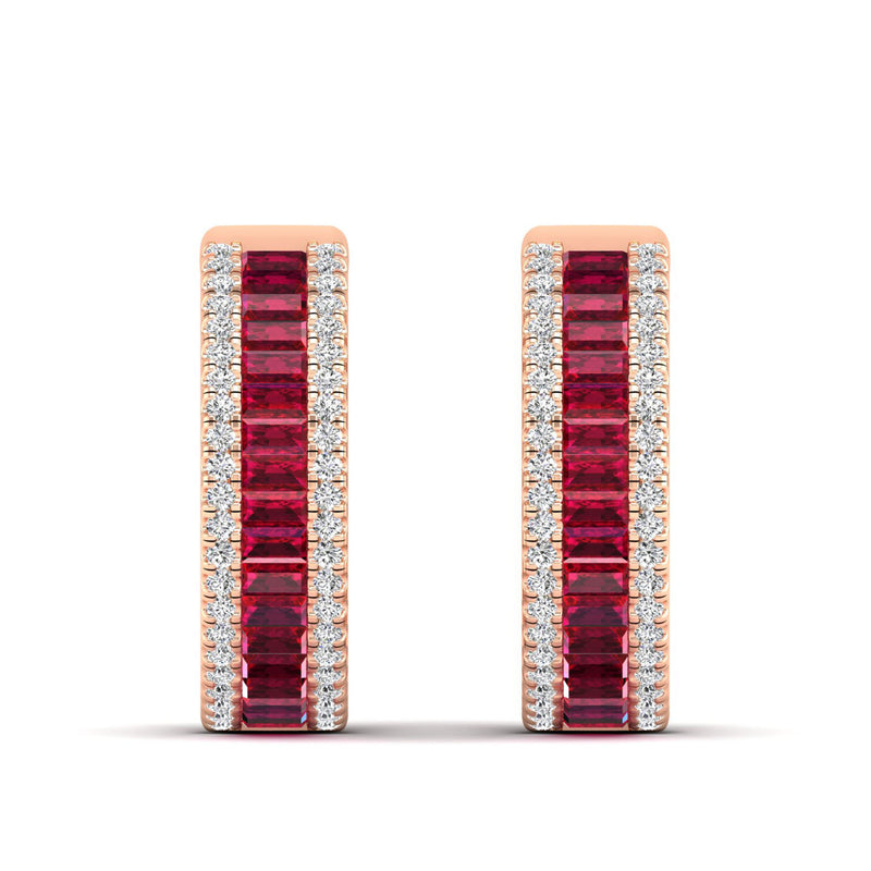 14K Rose Gold - Ruby