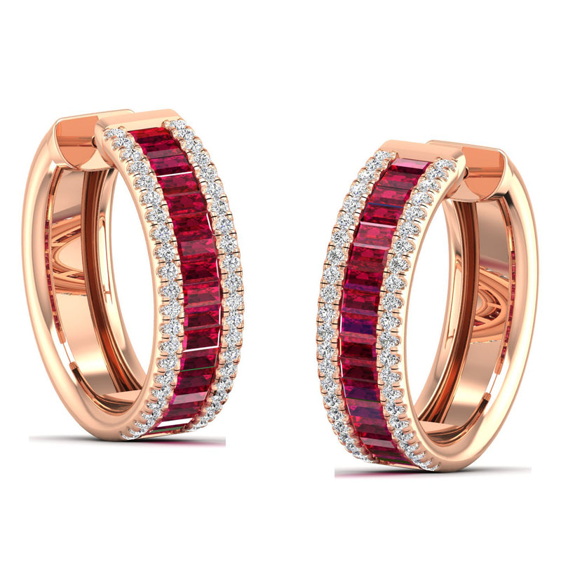 14K Rose Gold - Ruby
