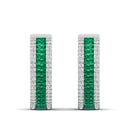 14K White Gold - Emerald