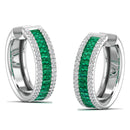 14K White Gold - Emerald