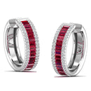 14K White Gold - Ruby