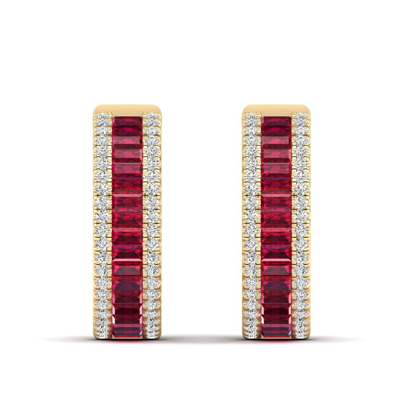 14K Yellow Gold - Ruby