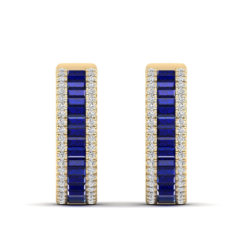 14K Yellow Gold - Sapphire