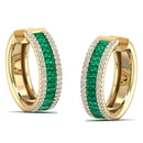 14K Yellow Gold - Emerald