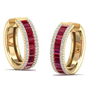 14K Yellow Gold - Ruby