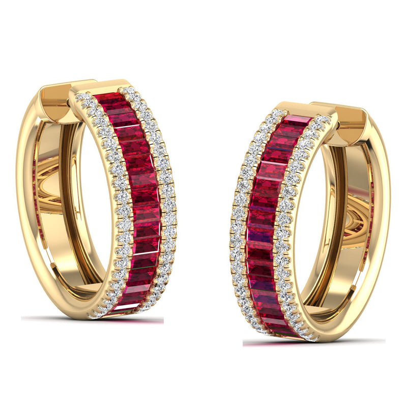 14K Yellow Gold - Ruby