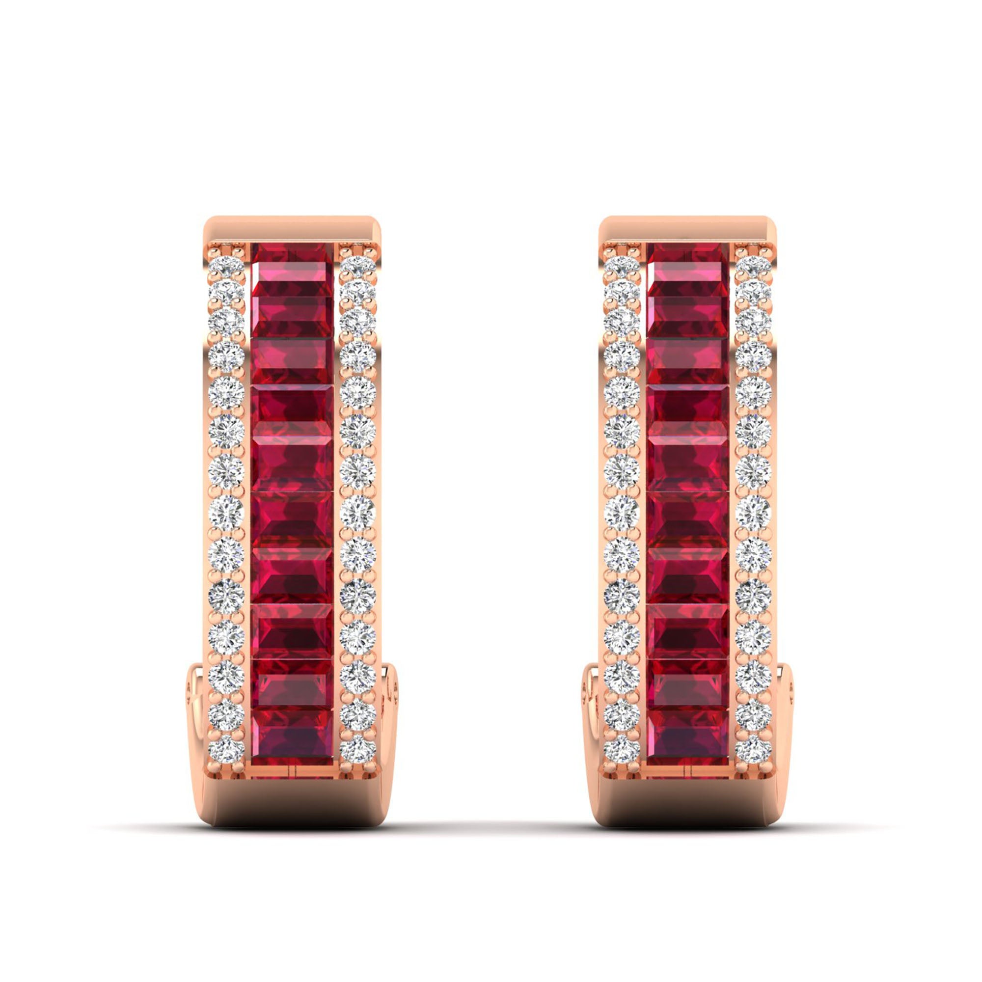 14K Rose Gold - Ruby