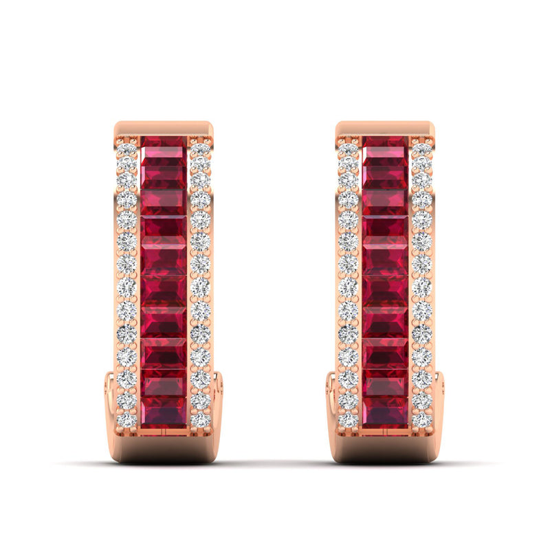 14K Rose Gold - Ruby