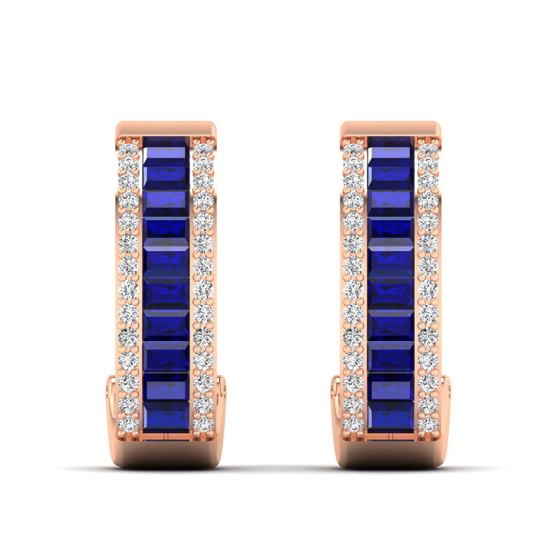 14K Rose Gold - Sapphire
