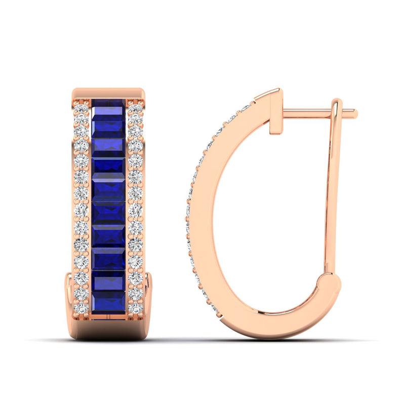 14K Rose Gold - Sapphire