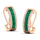 14K Rose Gold - Emerald