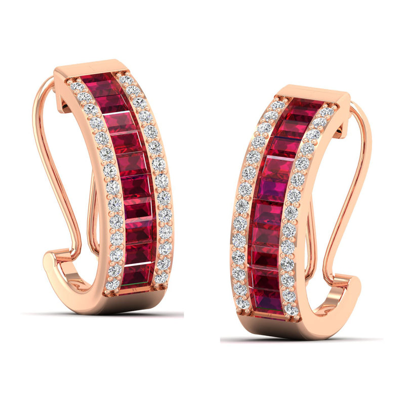 14K Rose Gold - Ruby