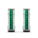 14K White Gold - Emerald