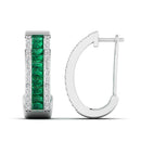 14K White Gold - Emerald