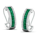 14K White Gold - Emerald