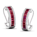 14K White Gold - Ruby