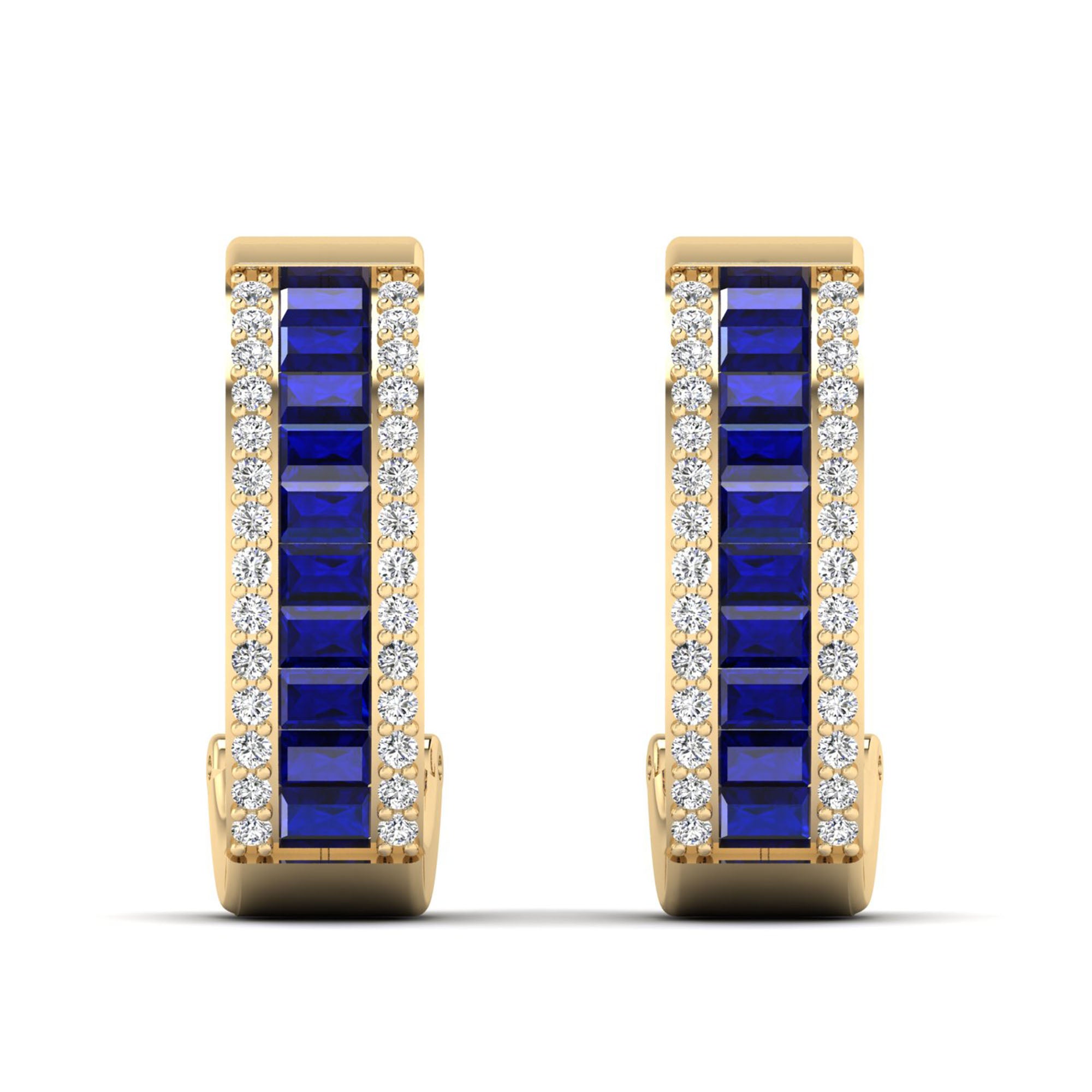 14K Yellow Gold - Sapphire