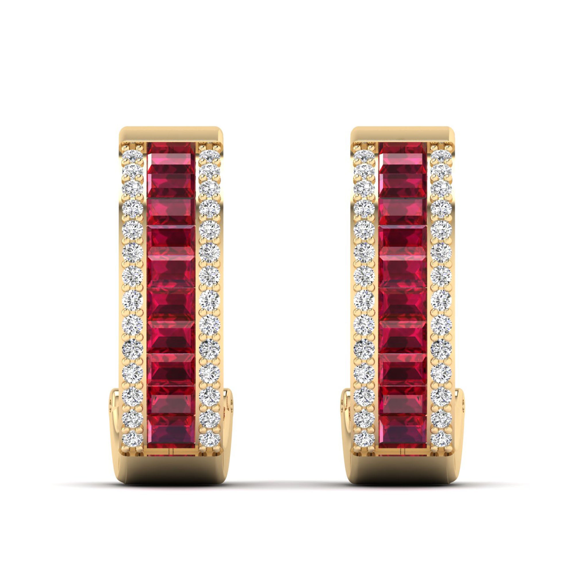 14K Yellow Gold - Ruby