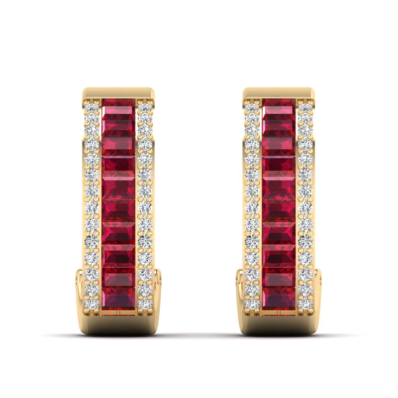 14K Yellow Gold - Ruby
