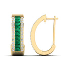 14K Yellow Gold - Emerald