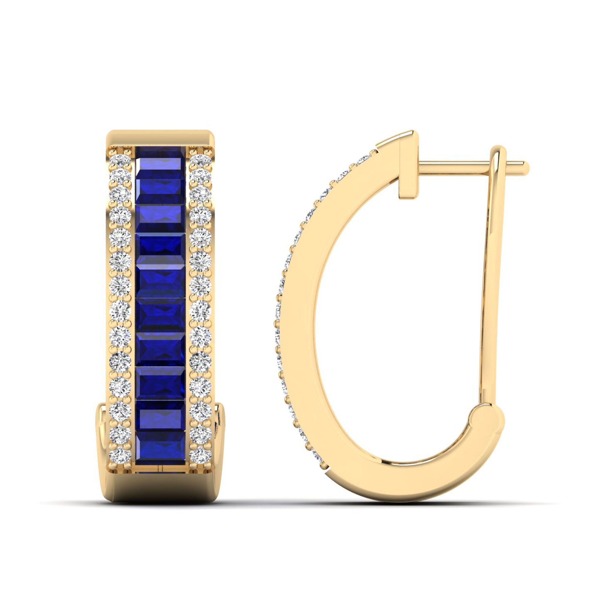 14K Yellow Gold - Sapphire