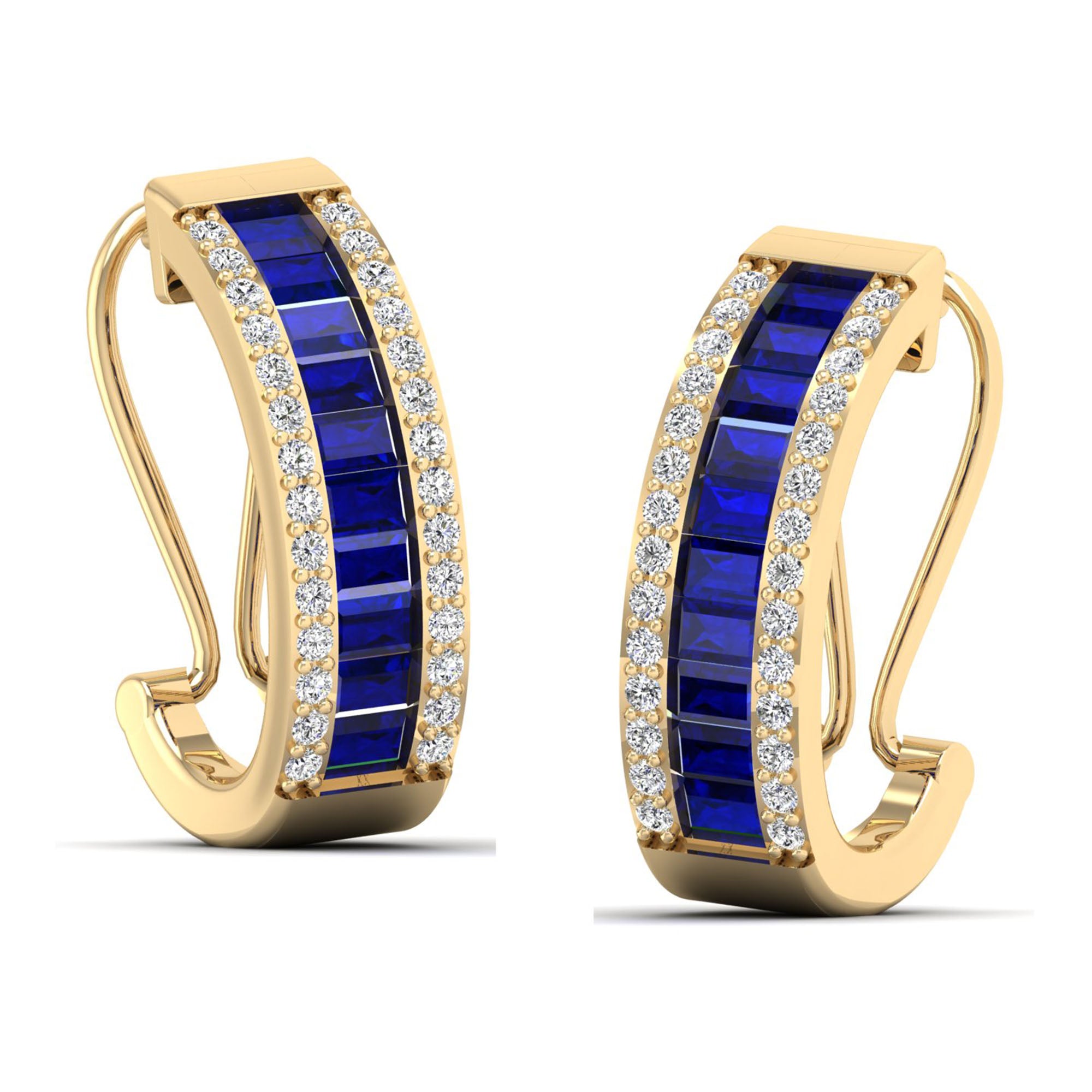 14K Yellow Gold - Sapphire