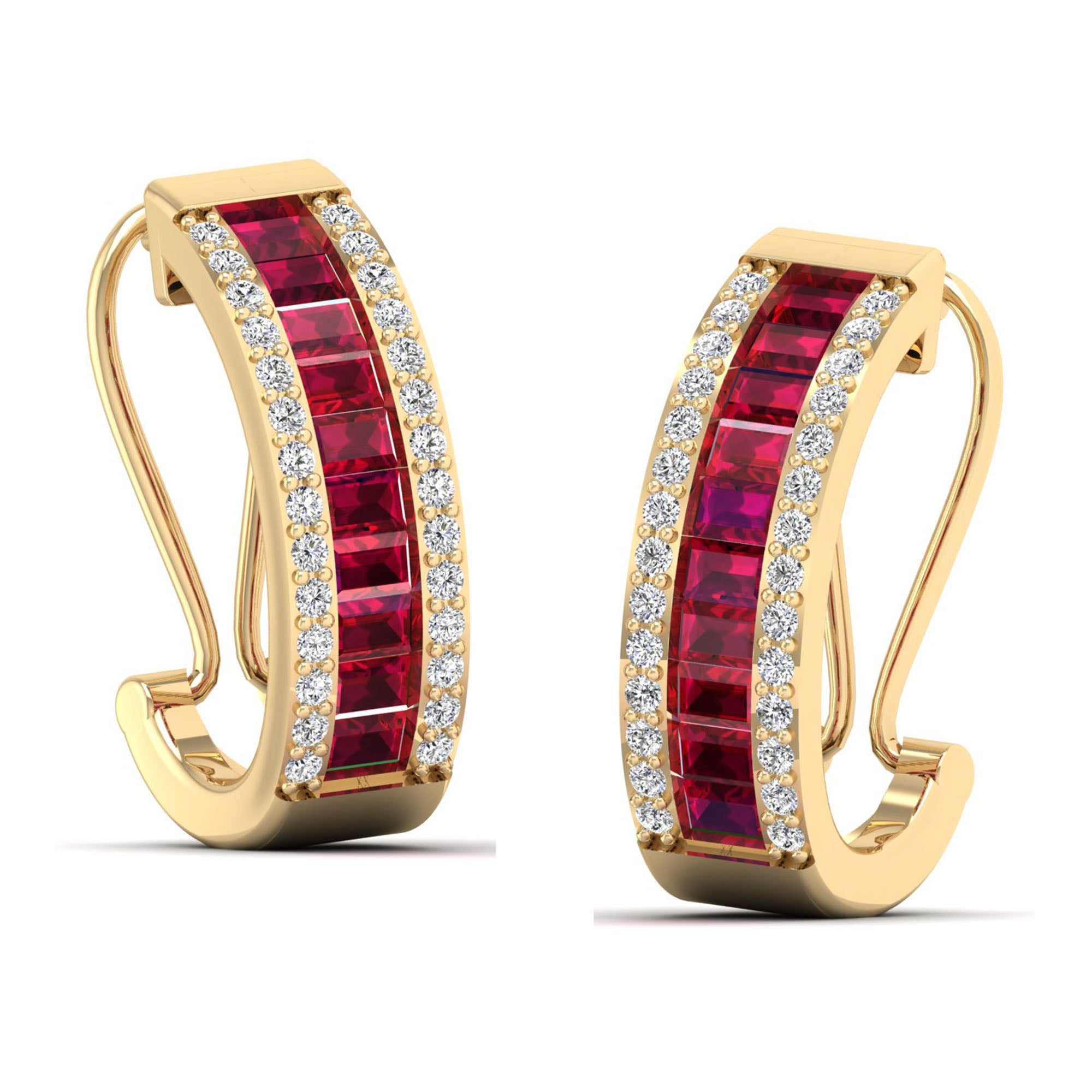 14K Yellow Gold - Ruby