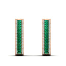 14K Rose Gold - Emerald