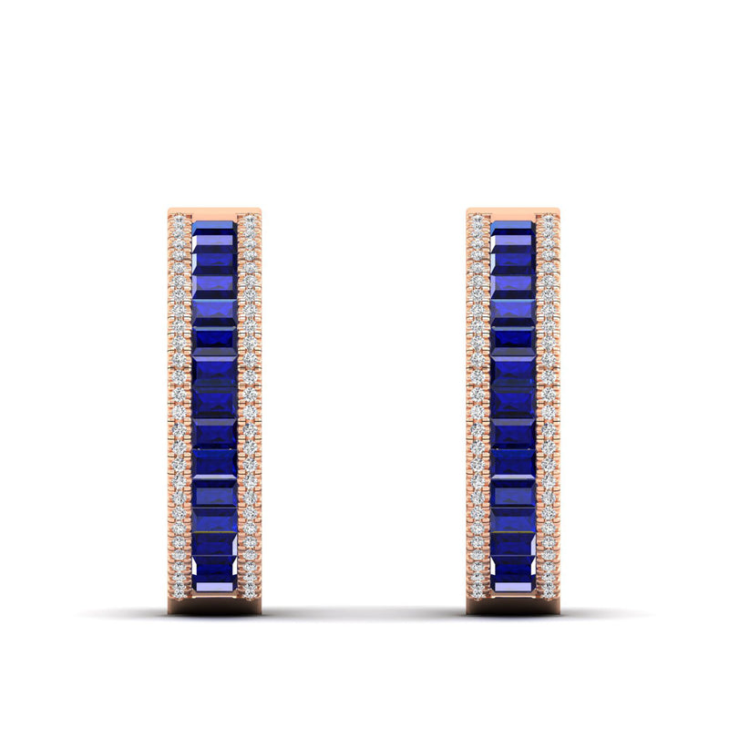 14K Rose Gold - Sapphire