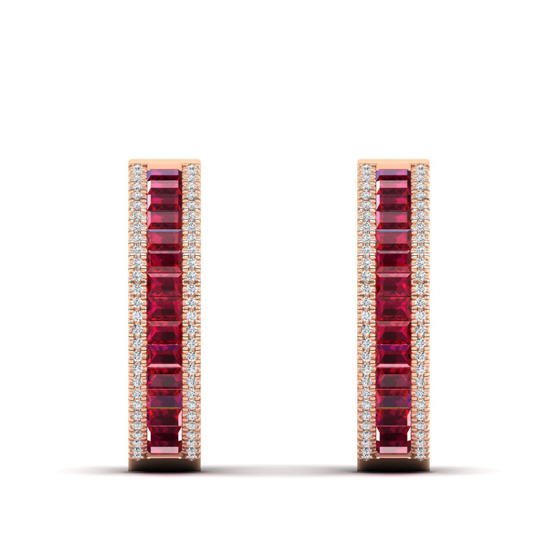 14K Rose Gold - Ruby