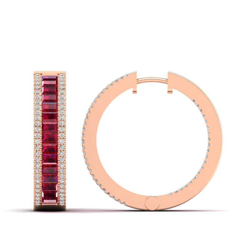 14K Rose Gold - Ruby