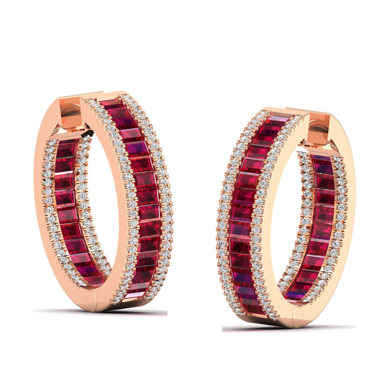14K Rose Gold - Ruby