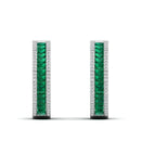 14K White Gold - Emerald