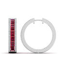 14K White Gold - Ruby