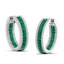 14K White Gold - Emerald