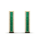 14K Yellow Gold - Emerald