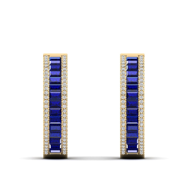 14K Yellow Gold - Sapphire