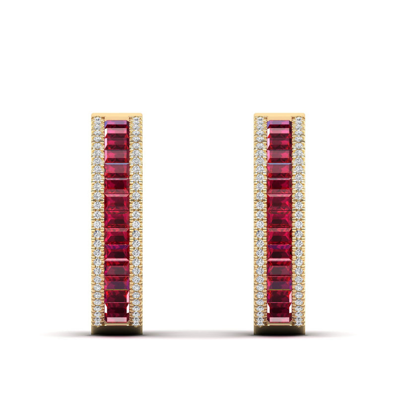 14K Yellow Gold - Ruby