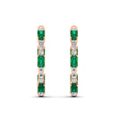 14K Rose Gold - Emerald
