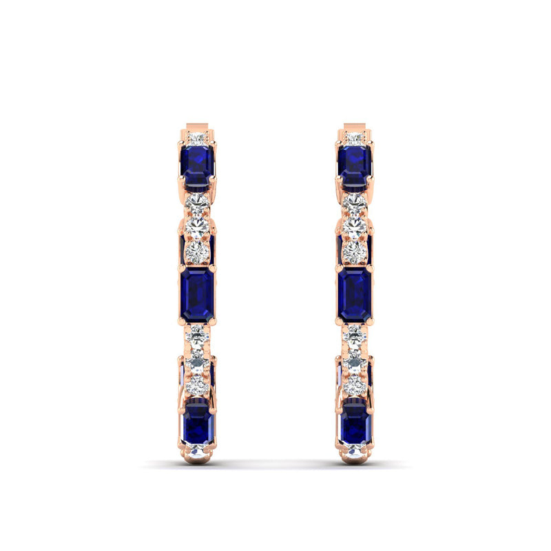 14K Rose Gold - Sapphire