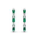 14K White Gold - Emerald