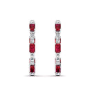 14K White Gold - Ruby
