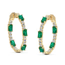 14K Yellow Gold - Emerald