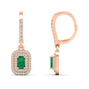 14K Rose Gold - Emerald