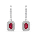 14K White Gold - Ruby