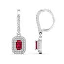 14K White Gold - Ruby