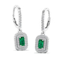 14K White Gold - Emerald