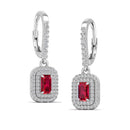 14K White Gold - Ruby