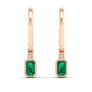 14K Rose Gold - Emerald