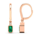 14K Rose Gold - Emerald